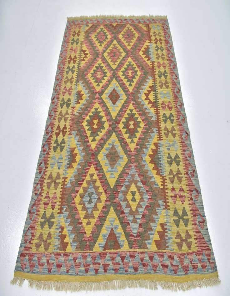 Detail image of 5' x 6' 5  Hand Woven Kilim Maymana Wool Rug