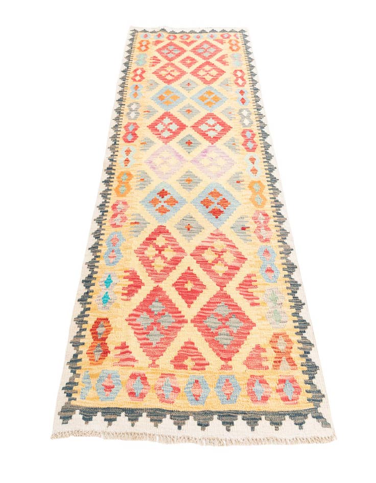 Detail image of 3' 4 x 6' 5  Hand Woven Kilim Maymana Wool Rug