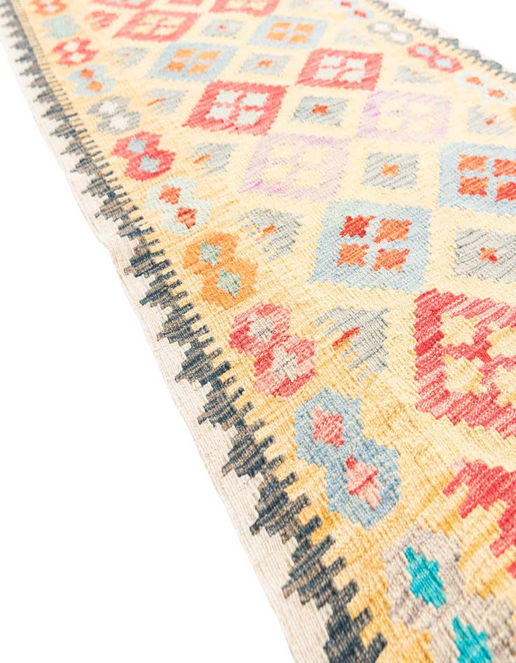 Detail image of 3' 4 x 6' 5  Hand Woven Kilim Maymana Wool Rug