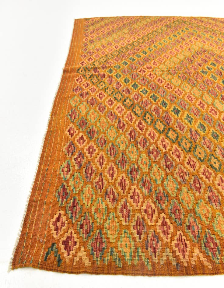Detail image of 6' x 8' 6  Hand Woven Kilim Modern Wool Rug