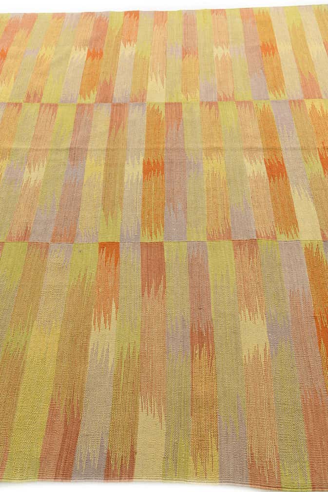 7' x 9' 3 Hand Woven Kilim Modern Wool Rug