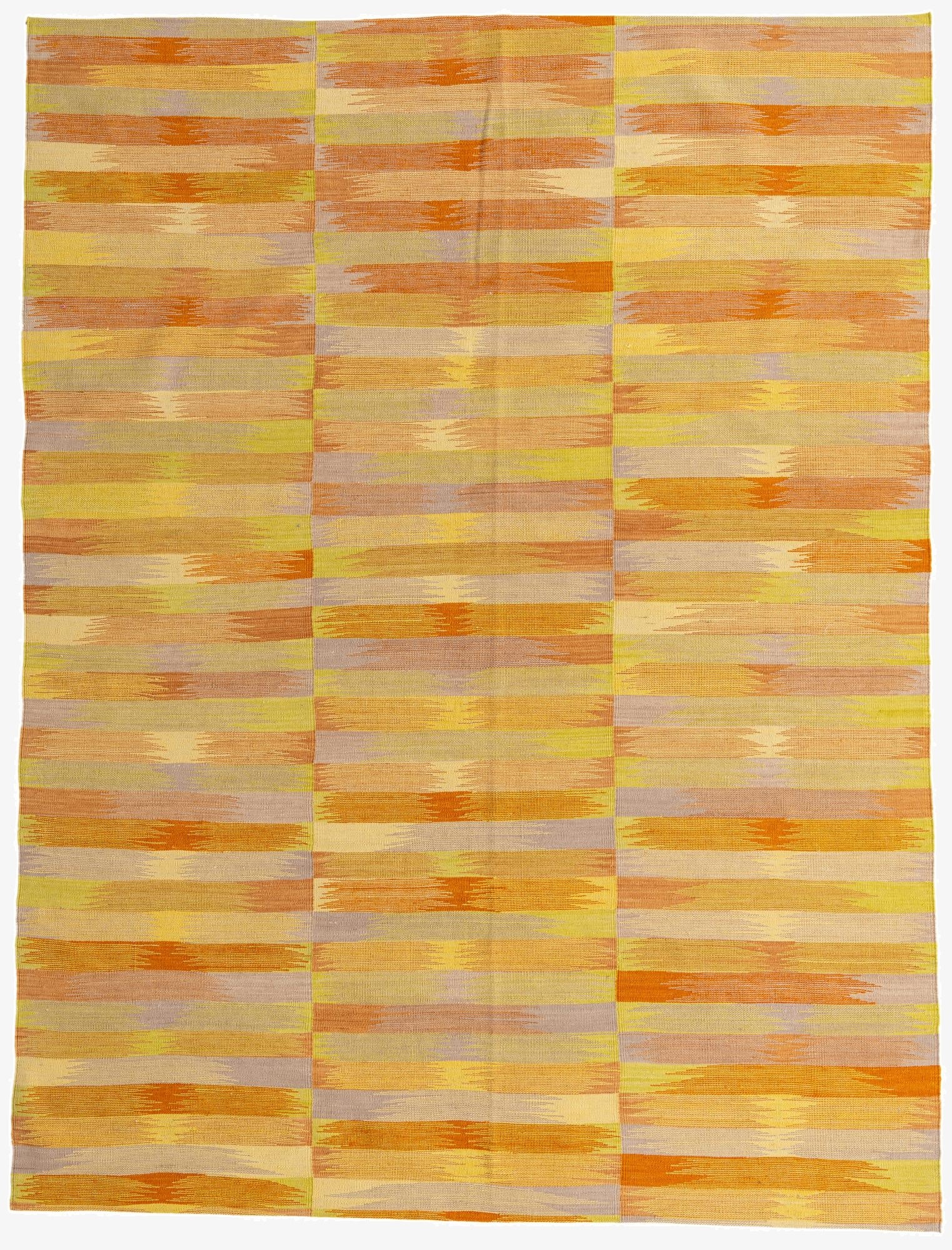 7' x 9' 3  Hand Woven Kilim Modern Wool Rug