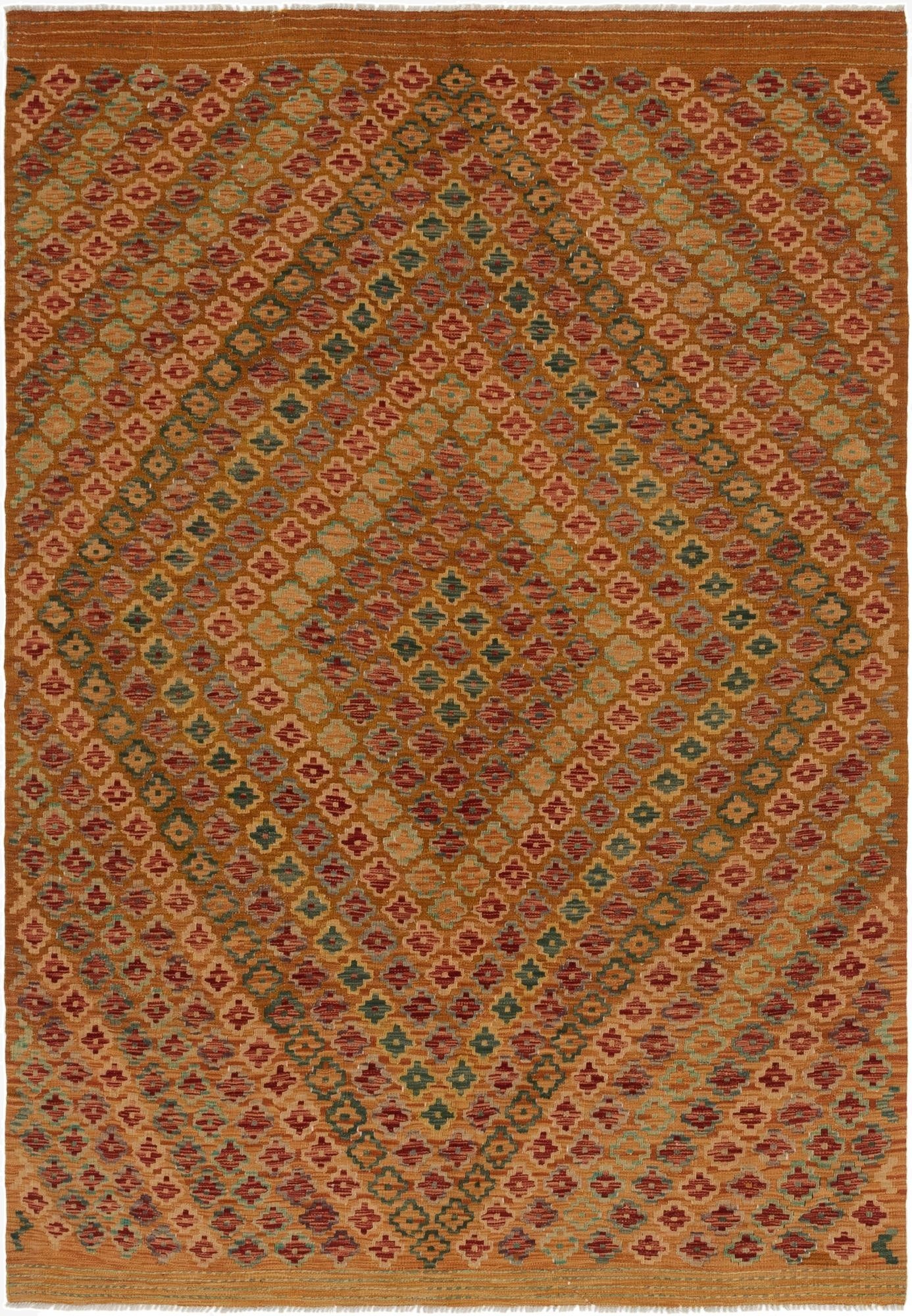 6' x 8' 6  Hand Woven Kilim Modern Wool Rug