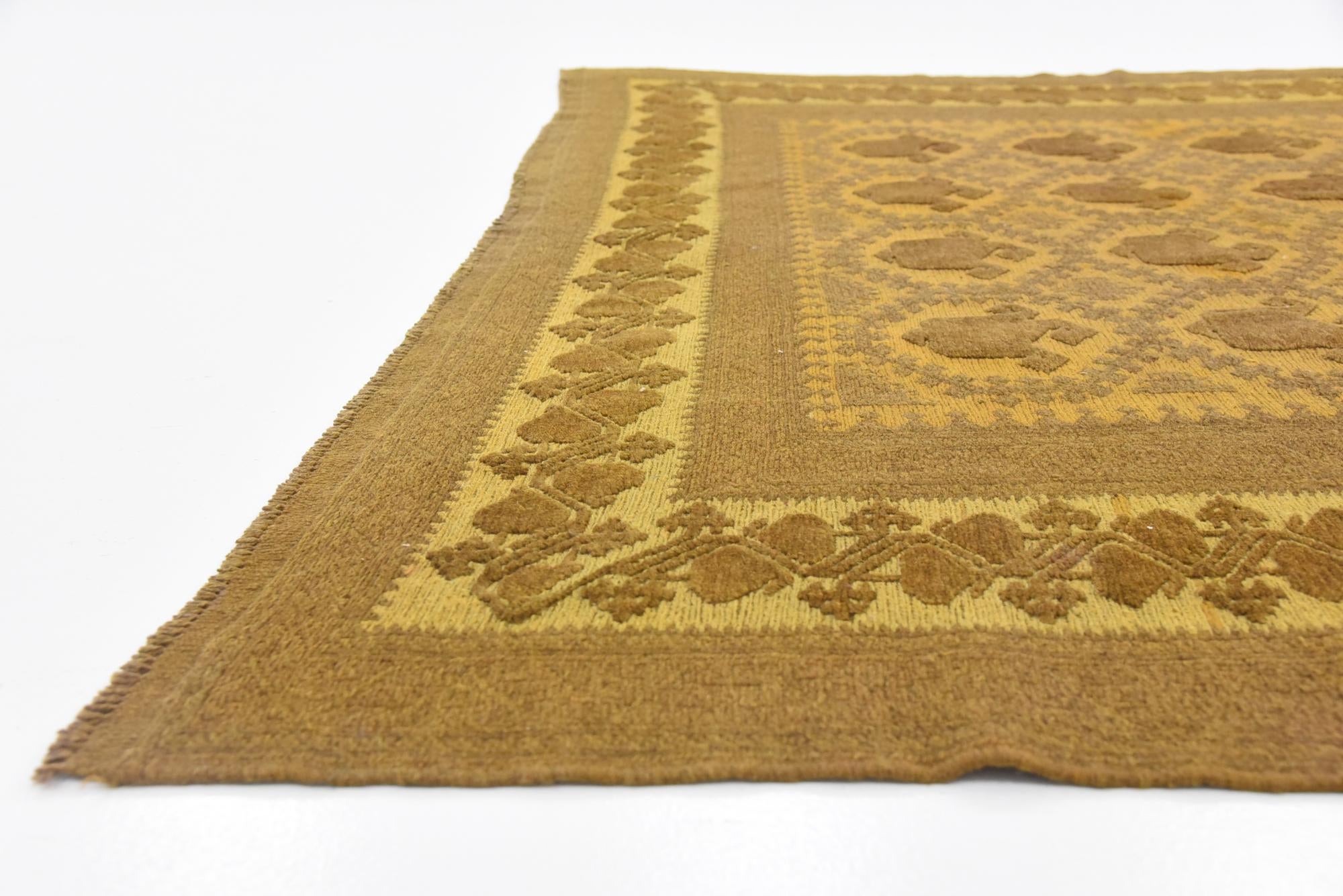 6' 6 x 9' 4 Hand Woven Kilim Suzani Wool Rug
