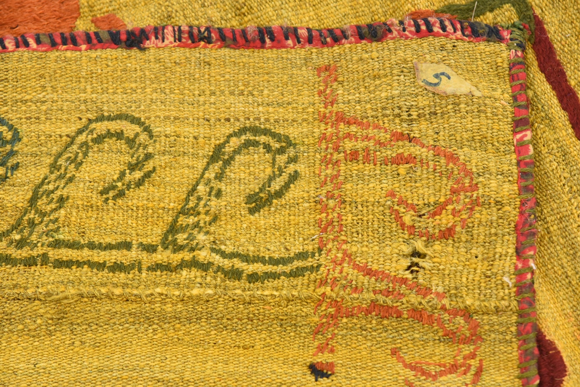 6' 10 x 9' 9 Hand Woven Kilim Suzani Wool Rug