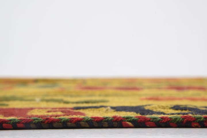 6' 10 x 9' 9 Hand Woven Kilim Suzani Wool Rug