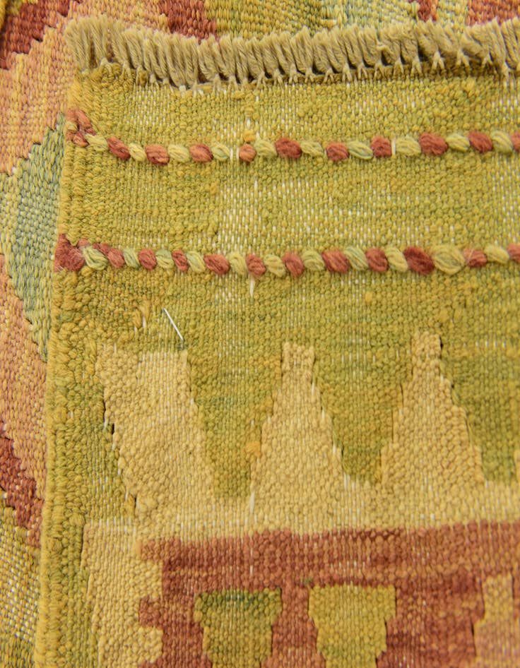 Detail image of 3' x 5'  Hand Woven Kilim Waziri Wool Rug