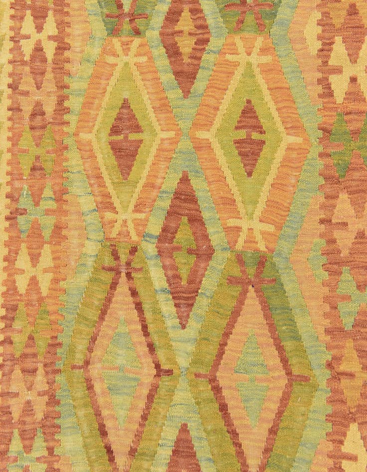 Detail image of 3' x 5'  Hand Woven Kilim Waziri Wool Rug