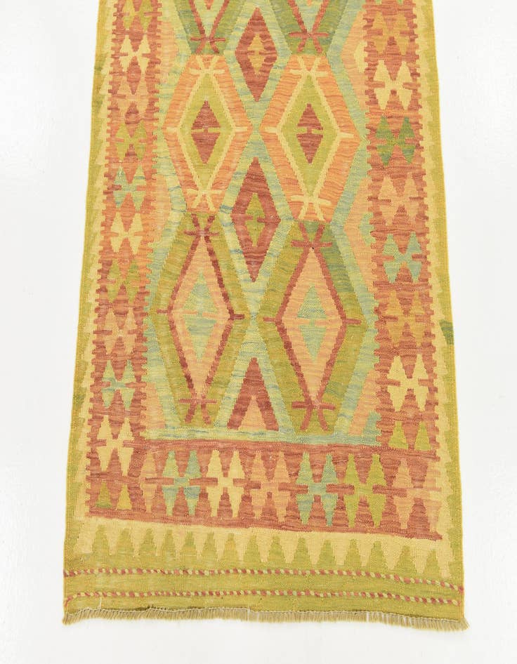 Detail image of 3' x 5'  Hand Woven Kilim Waziri Wool Rug