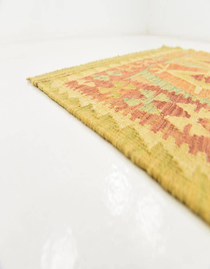 Detail image of 3' x 5'  Hand Woven Kilim Waziri Wool Rug