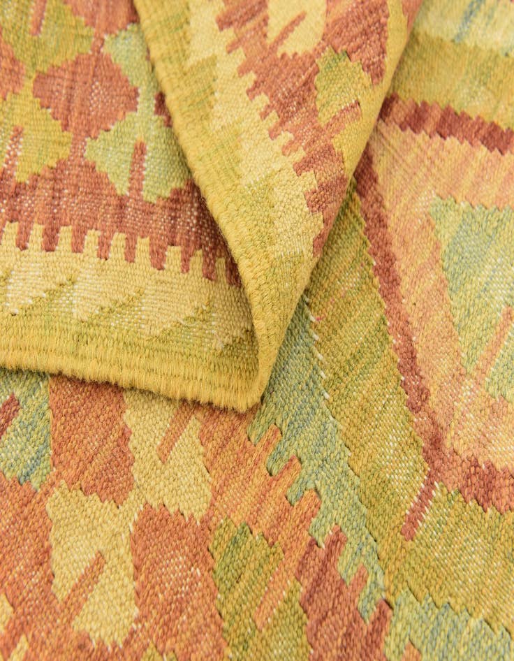 Detail image of 3' x 5'  Hand Woven Kilim Waziri Wool Rug