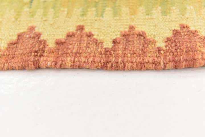 3' x 4' 9 Hand Woven Kilim Waziri Wool Rug