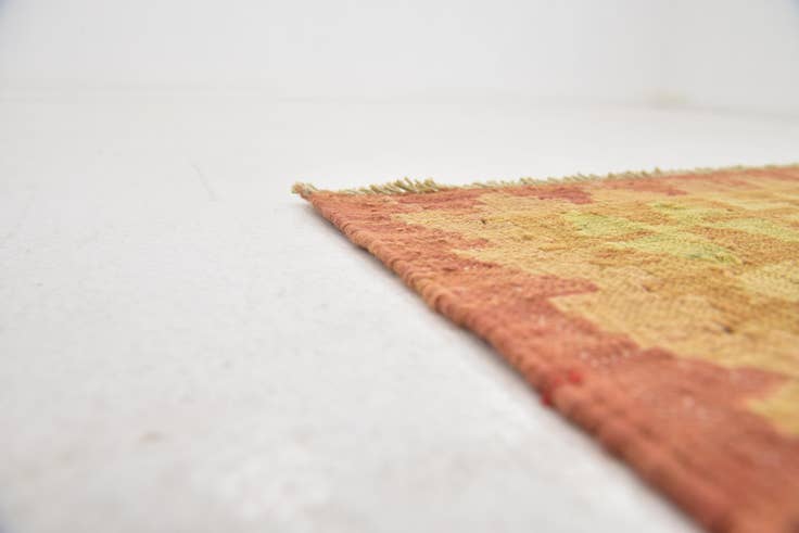 Detail image of 3' 2 x 5' Hand Woven Kilim Waziri Wool Rug