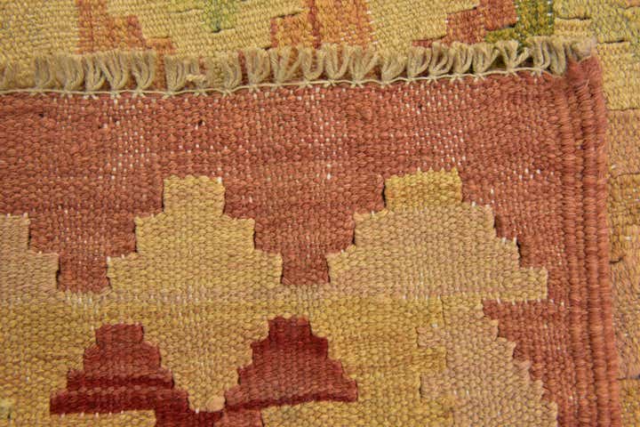 3' 2 x 5' Hand Woven Kilim Waziri Wool Rug