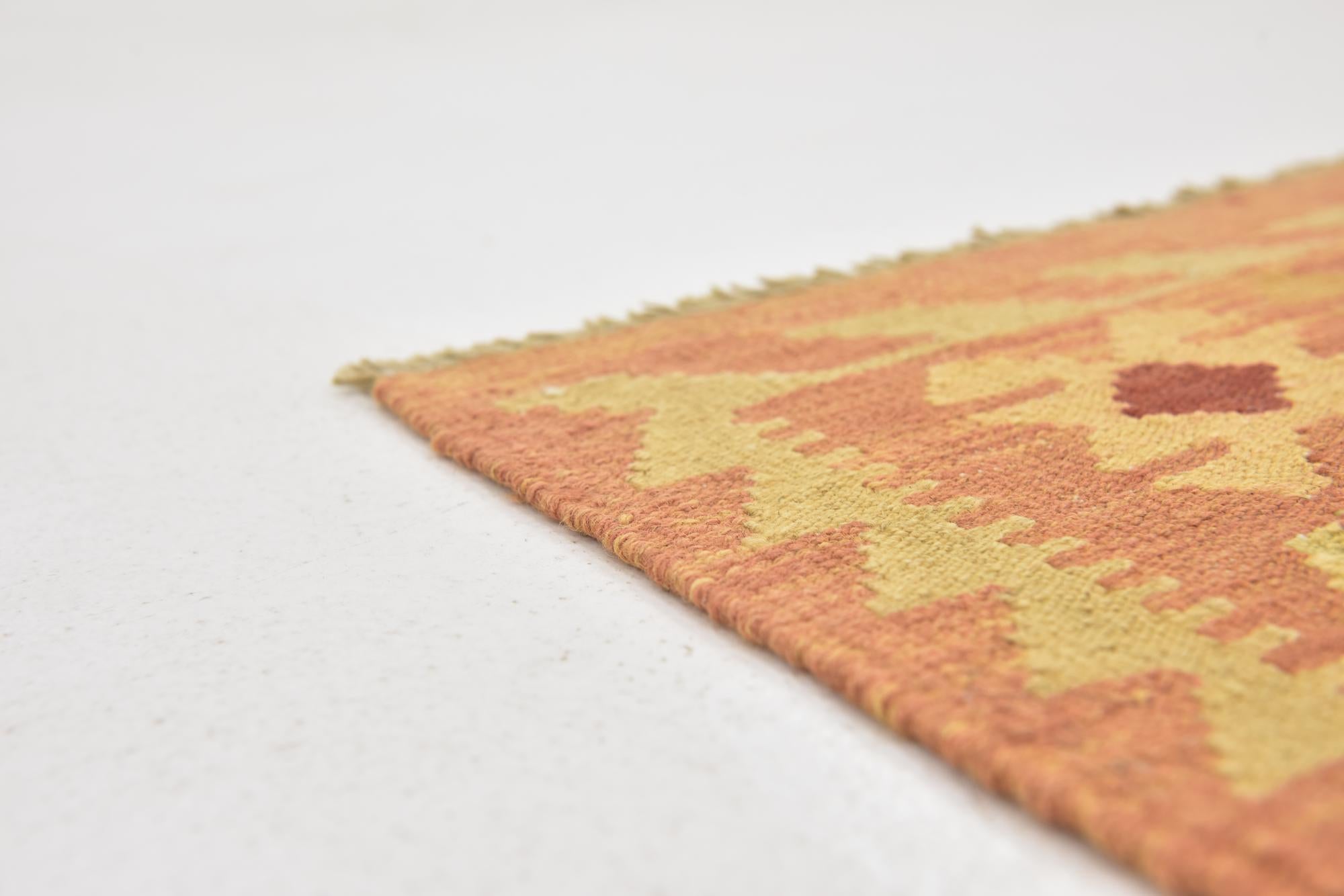 2' 7 x 4' 5 Hand Woven Kilim Waziri Wool Rug