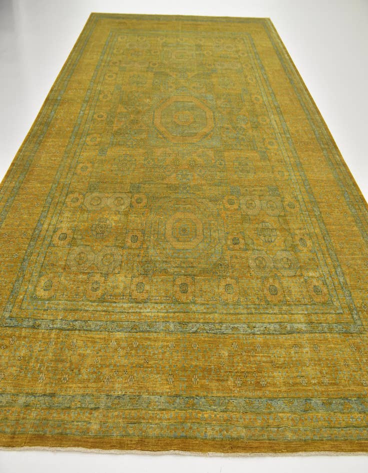 Detail image of 9' 10 x 14' 3  Hand Knotted Mamluk Ziegler Rug