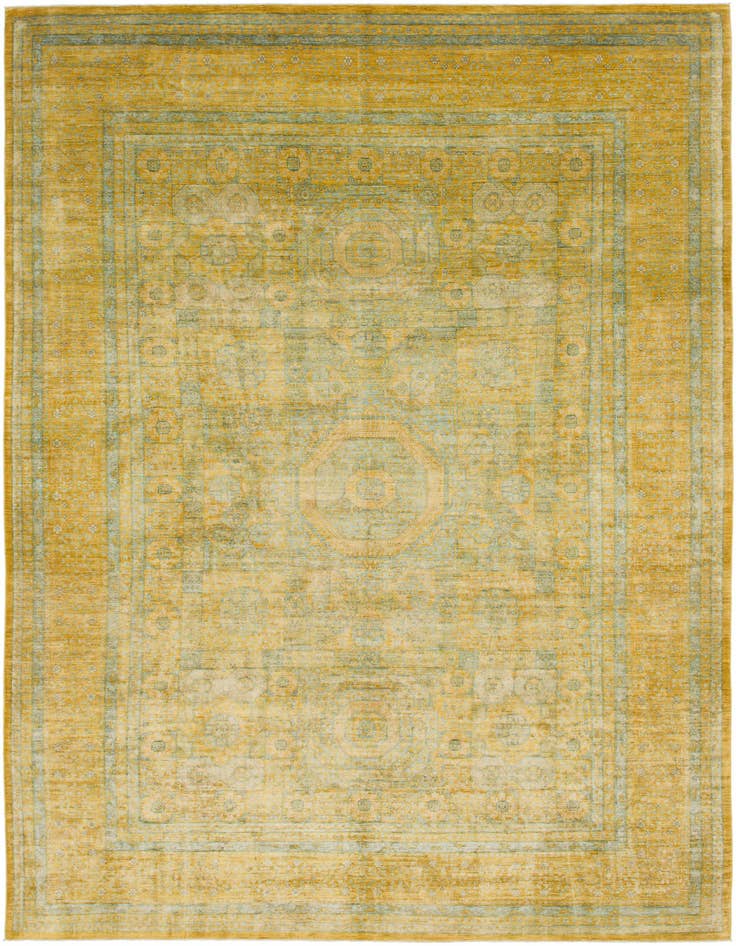 Detail image of 9' 10 x 14' 3 Hand Knotted Mamluk Ziegler Rug