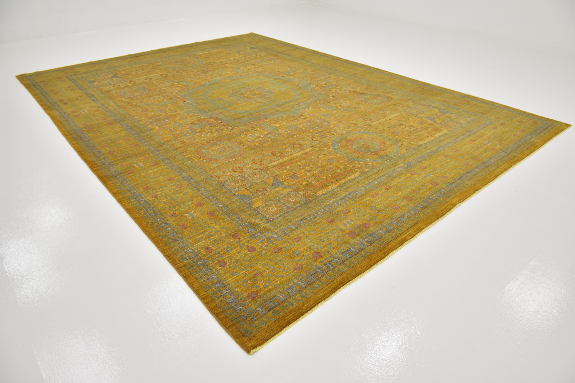 10' x 13' 8 Hand Knotted Mamluk Ziegler Oriental Rug