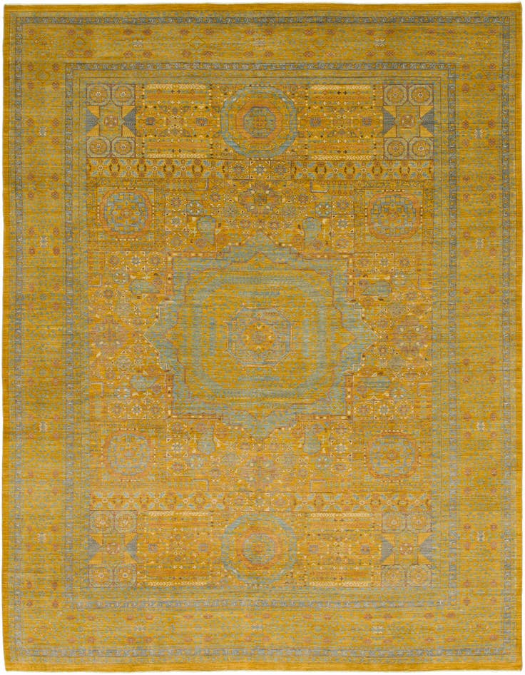 Detail image of 10' x 13' 8 Hand Knotted Mamluk Ziegler Oriental Rug