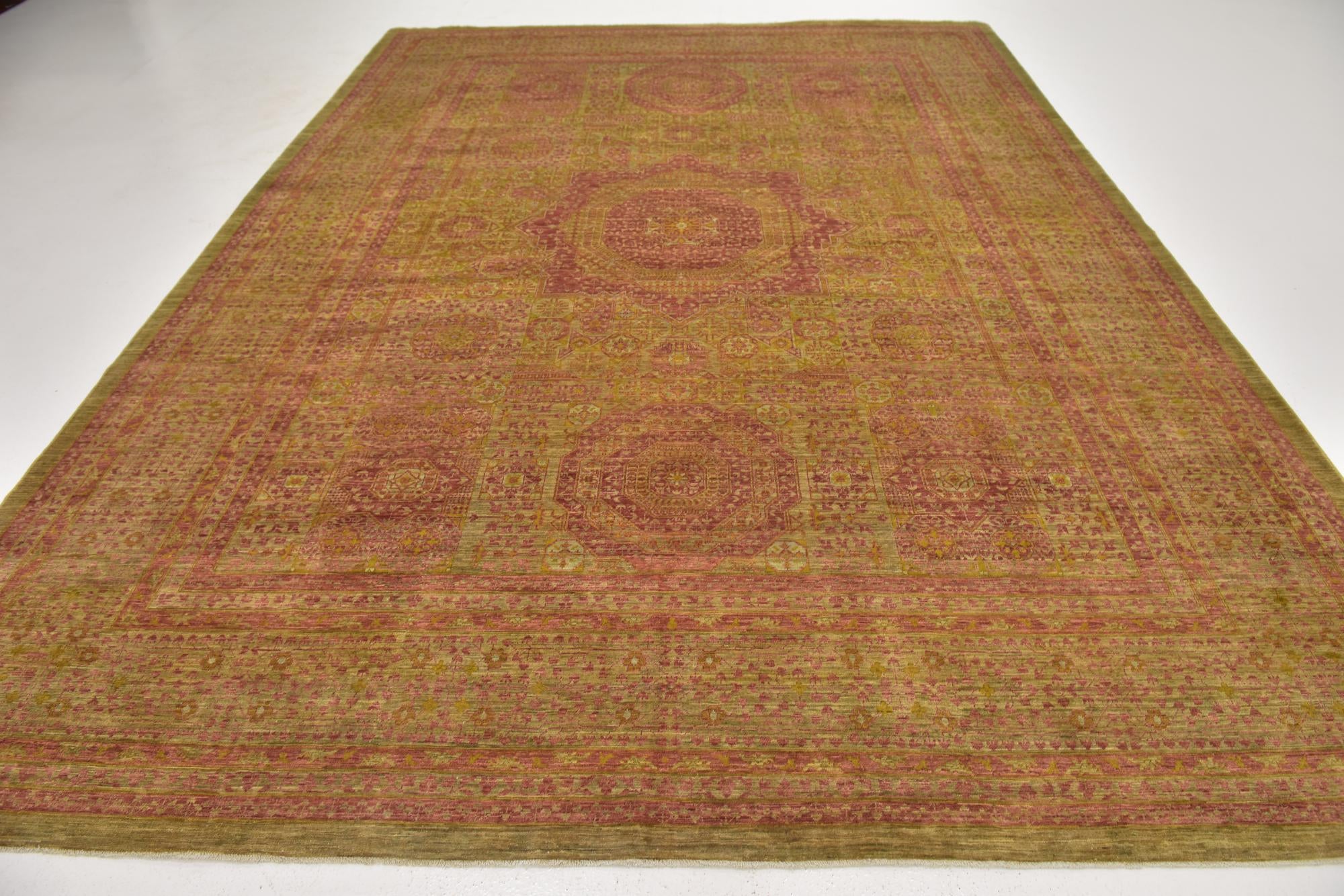 9' x 12' 2 Hand Knotted Mamluk Ziegler Oriental Rug