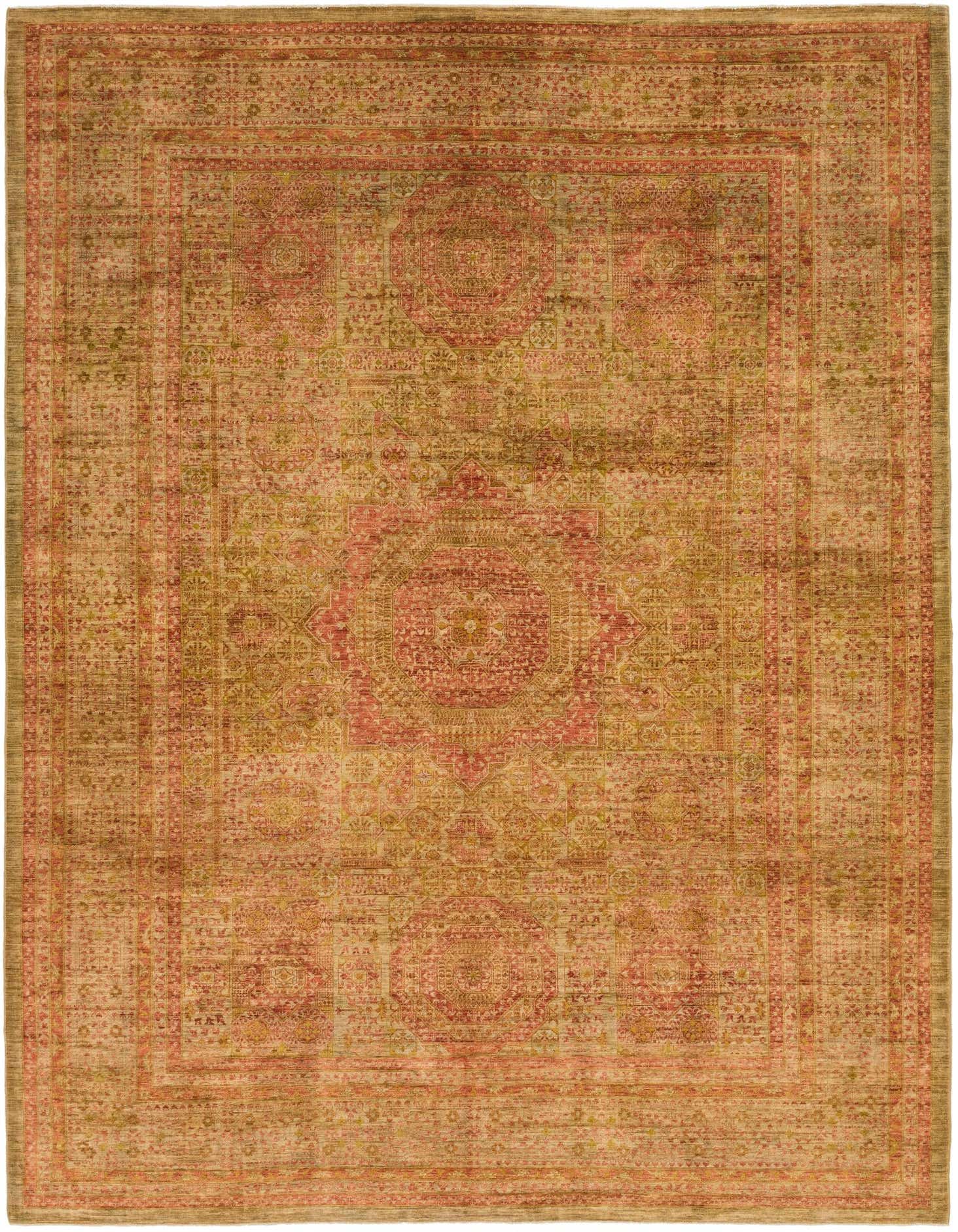 9' x 12' 2 Hand Knotted Mamluk Ziegler Oriental Rug