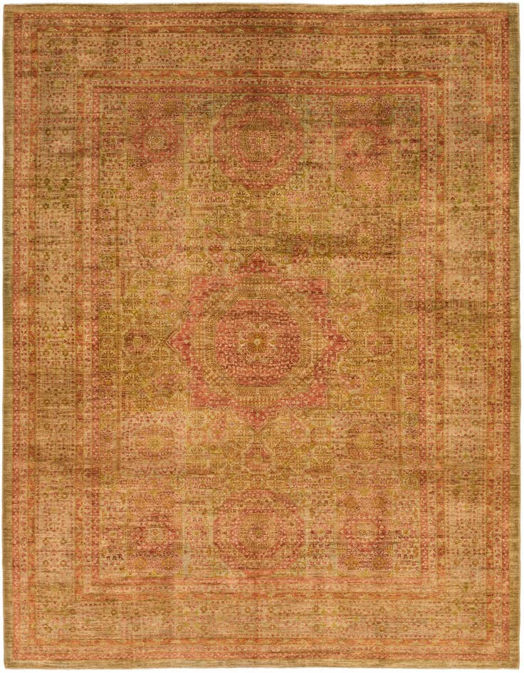 Detail image of 9' x 12' 2 Hand Knotted Mamluk Ziegler Oriental Rug