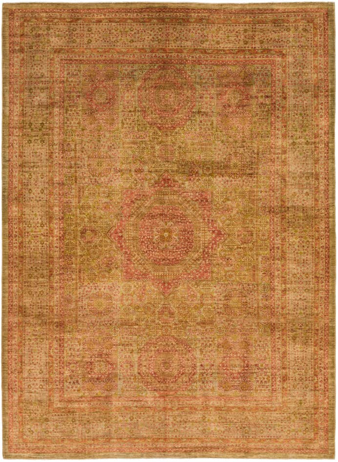 Detail image of 9' x 12' 2 Hand Knotted Mamluk Ziegler Oriental Rug