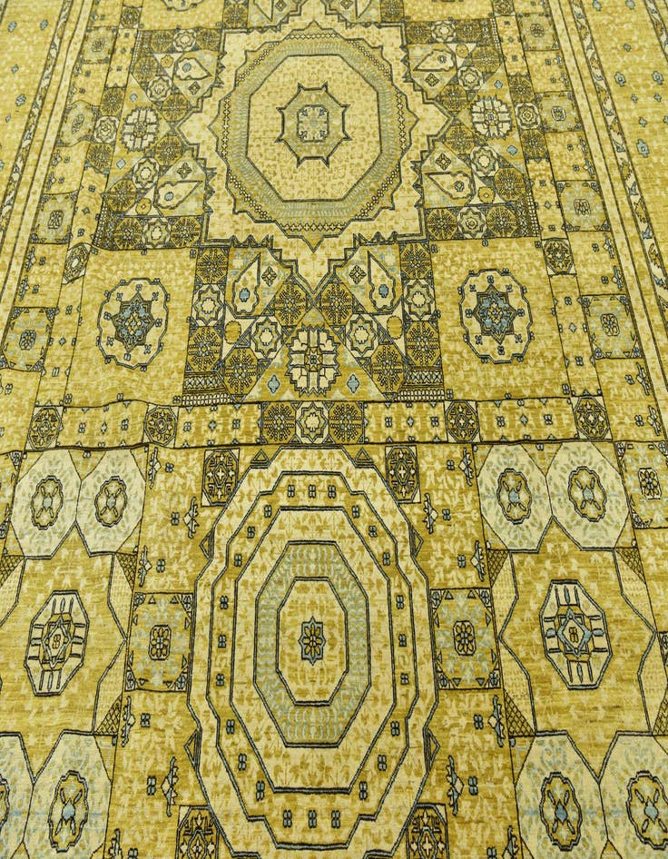 Detail image of 10' 2 x 14' 1  Hand Knotted Mamluk Ziegler Rug