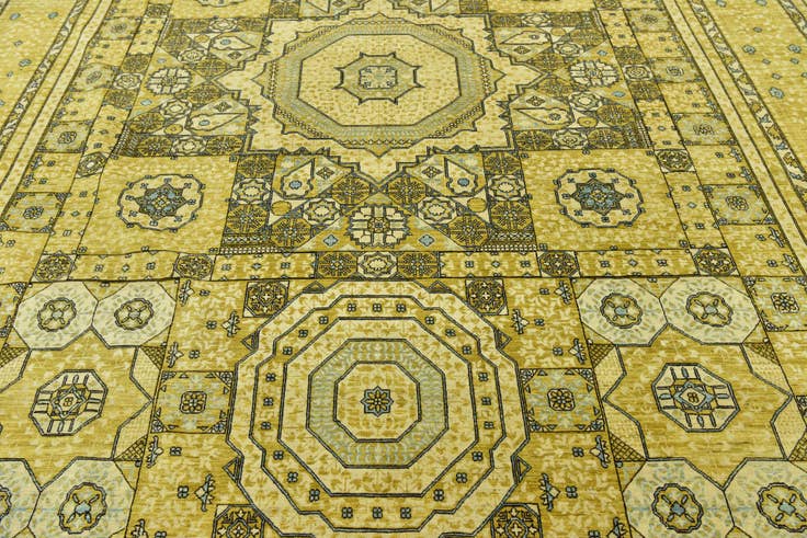 Detailansicht von 310cm x 430cm Handgeknüpft Mamluk Ziegler Teppich