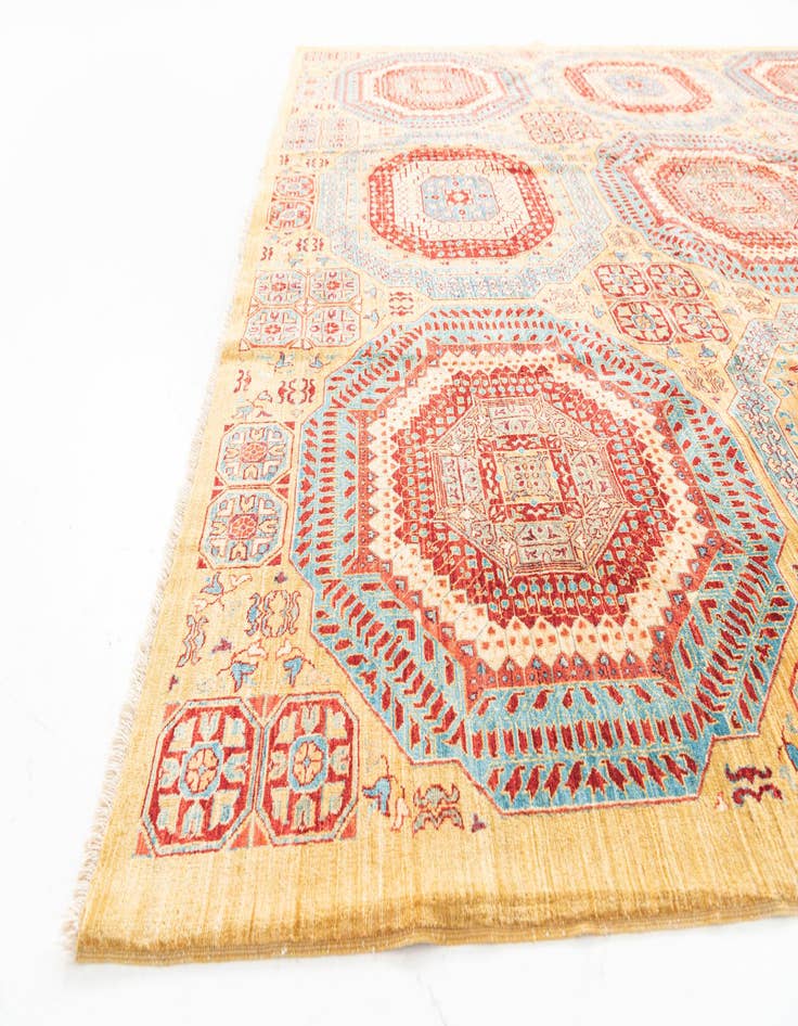 Detail image of 8' 5 x 11' 4  Hand Knotted Mamluk Ziegler Rug