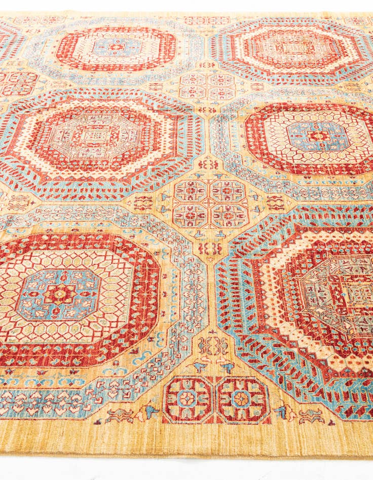 Detail image of 8' 5 x 11' 4  Hand Knotted Mamluk Ziegler Rug