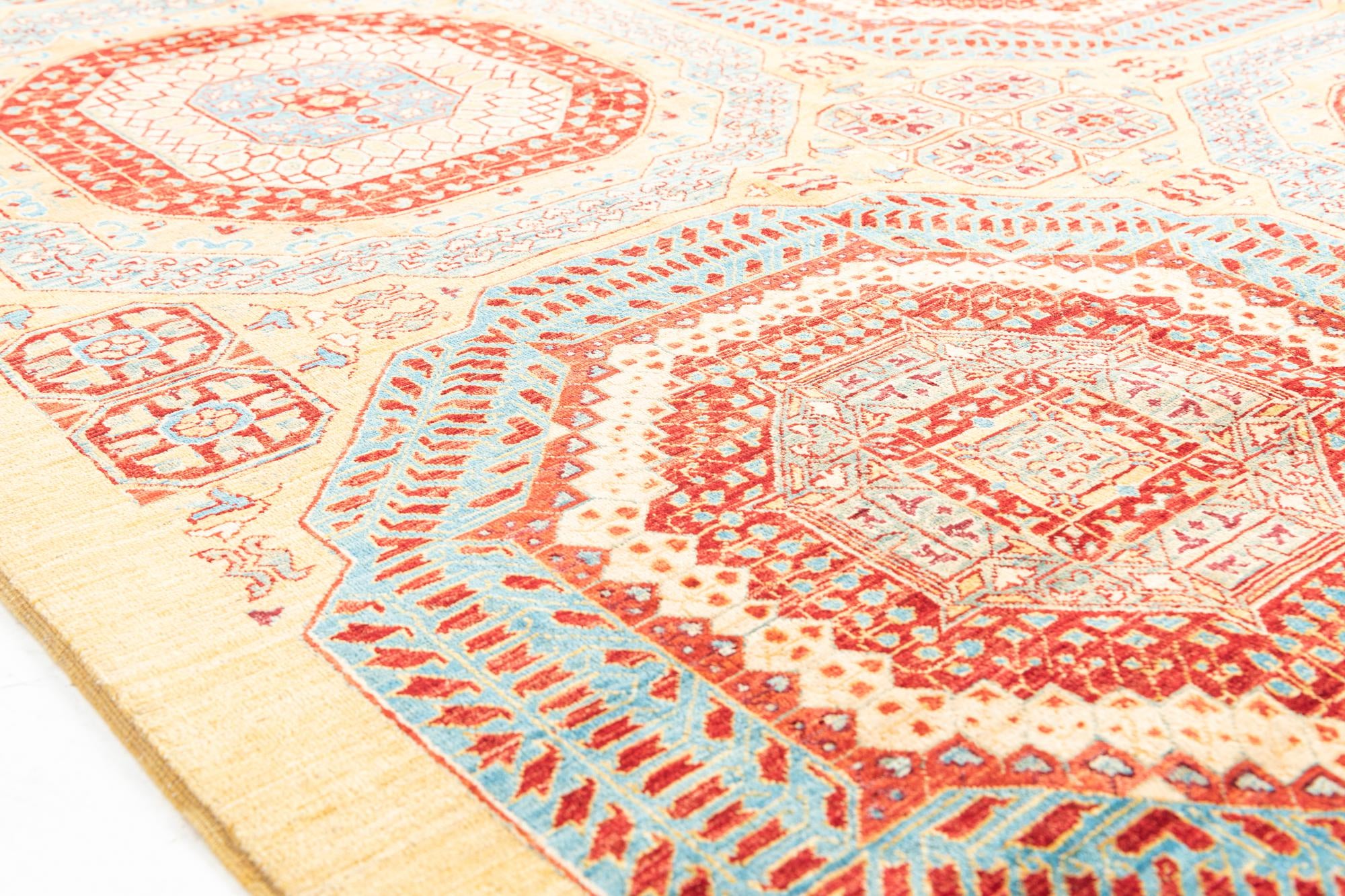 8' 5 x 11' 4 Hand Knotted Mamluk Ziegler Rug