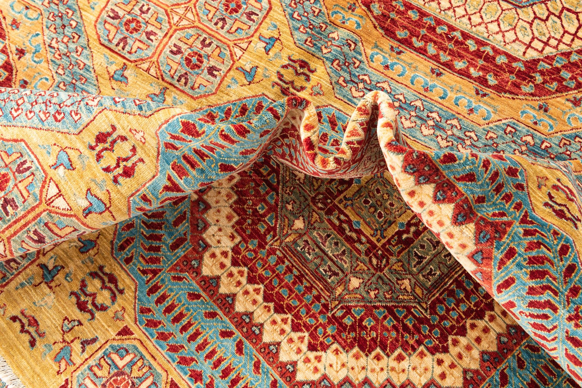 8' 5 x 11' 4 Hand Knotted Mamluk Ziegler Rug
