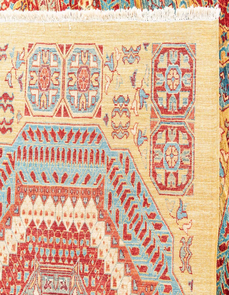 Detail image of 8' 5 x 11' 4  Hand Knotted Mamluk Ziegler Rug