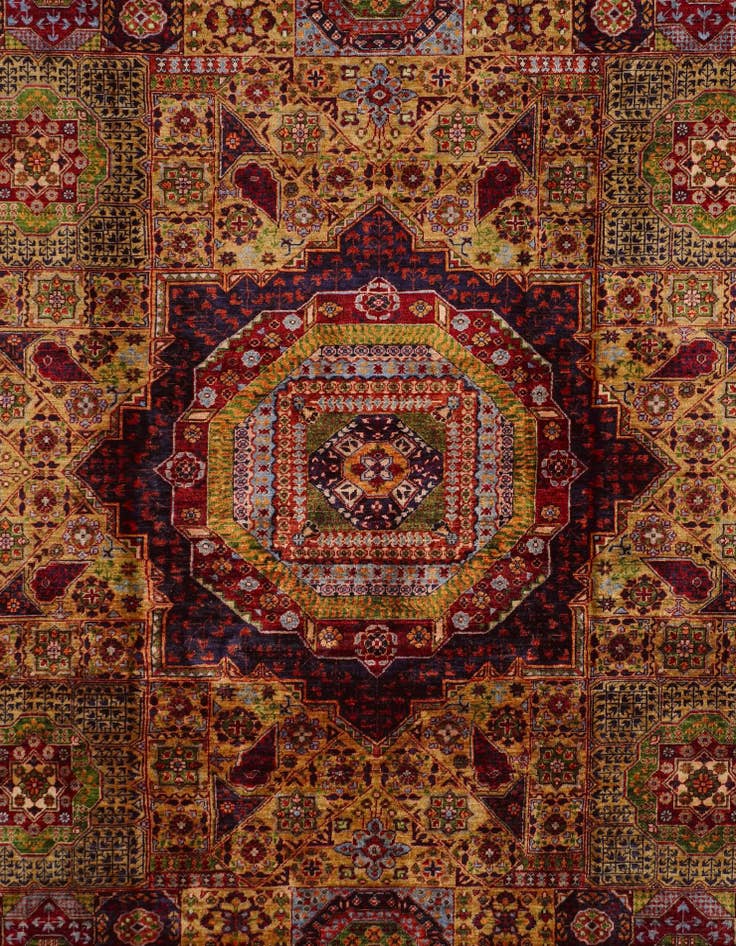 Detail image of 8' 2 x 9' 8 Hand Knotted Mamluk Ziegler Rug