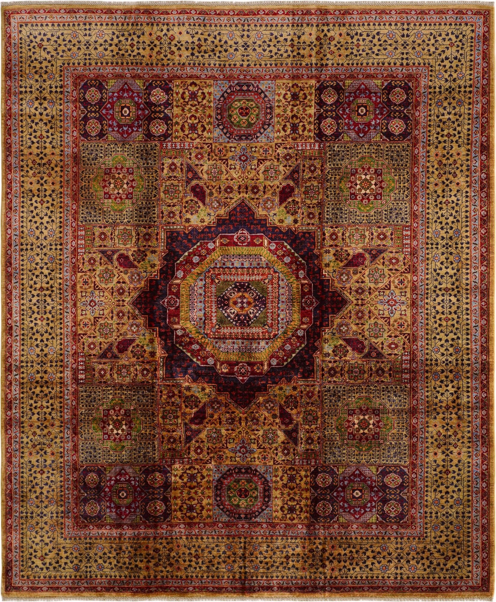 8' 2 x 9' 8 Hand Knotted Mamluk Ziegler Rug
