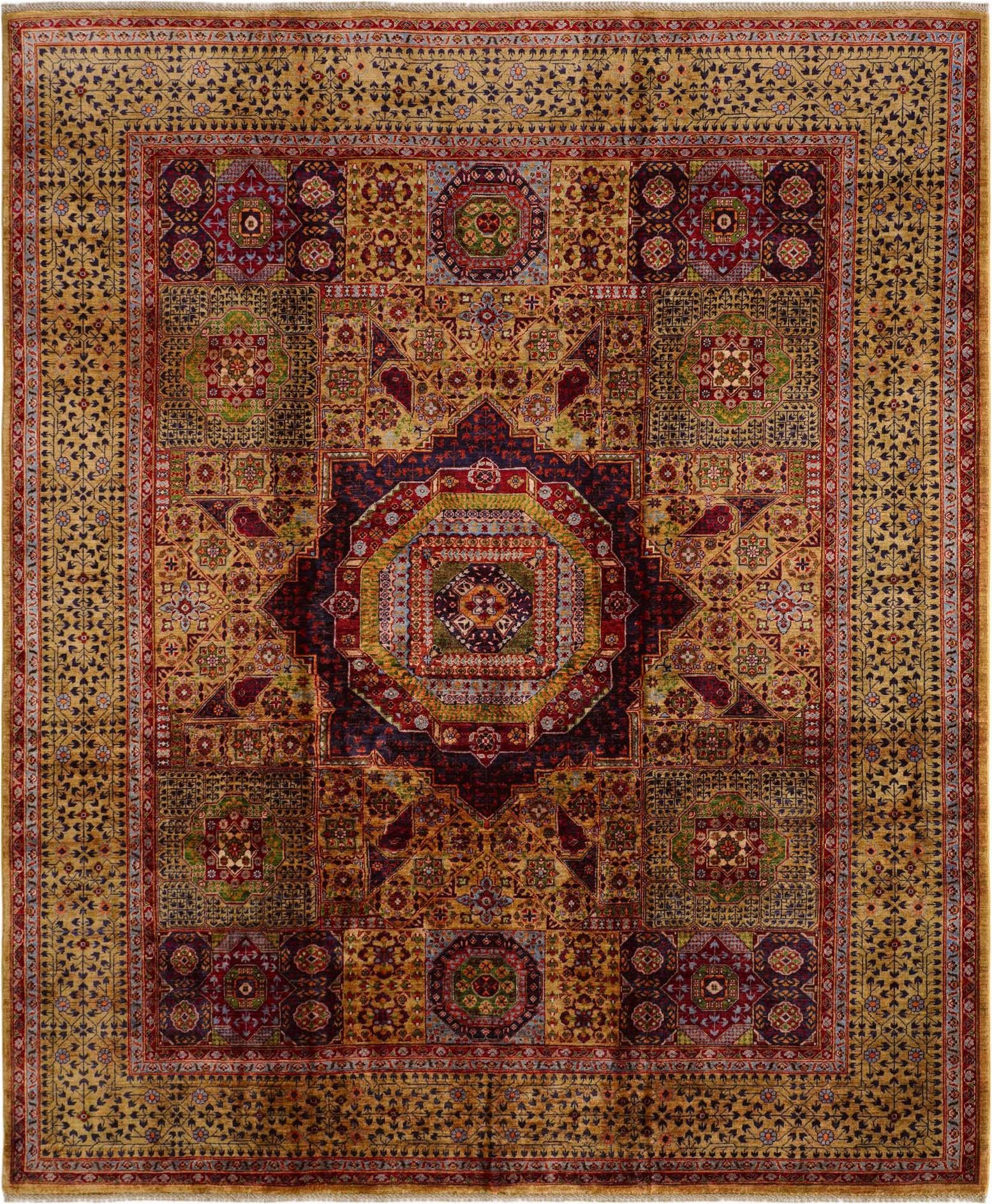 8' 2 x 9' 8 Hand Knotted Mamluk Ziegler Rug