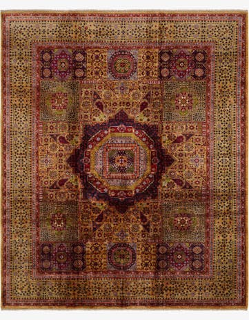 8' 2 x 9' 8 Hand Knotted Mamluk Ziegler Rug