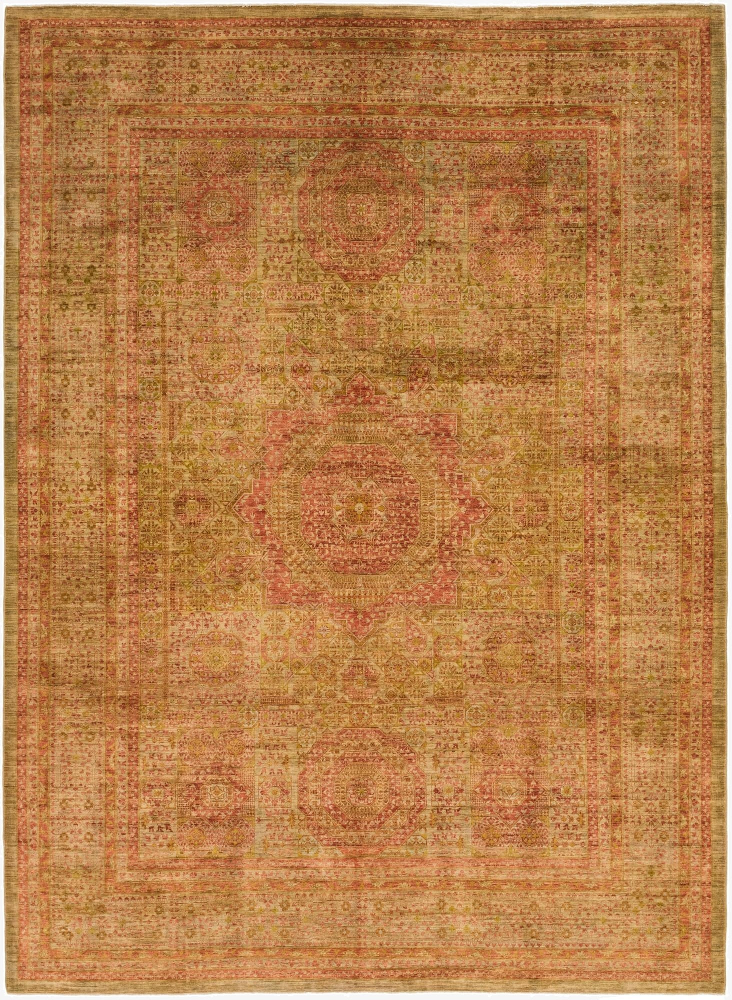 275cm x 370cm  Hand Knotted Mamluk Ziegler Oriental Rug