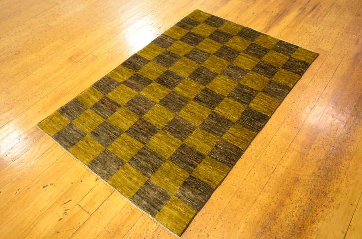 Detail image of 3' 3 x 4' 10 Hand Knotted Modern Ziegler Oriental Rug