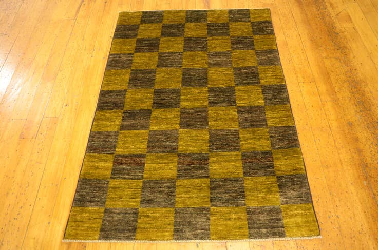 Detail image of 3' 3 x 4' 10 Hand Knotted Modern Ziegler Oriental Rug