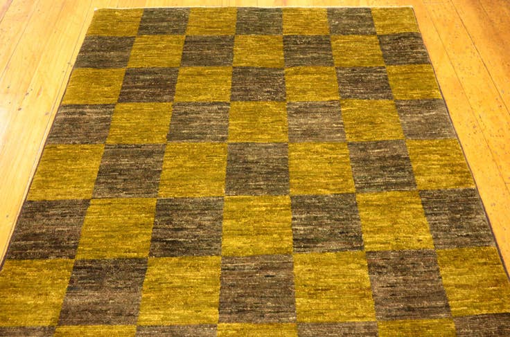 Detail image of 3' 3 x 4' 10 Hand Knotted Modern Ziegler Oriental Rug