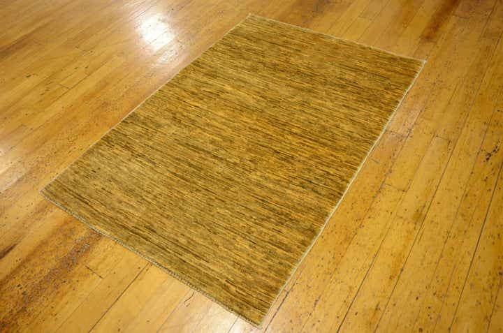 3' 4 x 4' 10 Hand Knotted Modern Ziegler Oriental Rug