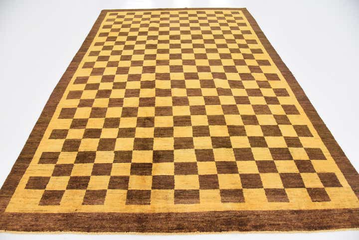 6' 4 x 9' 8 Hand Knotted Modern Ziegler Rug