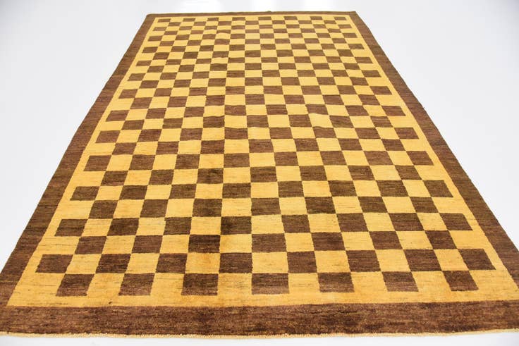 Detail image of 6' 4 x 9' 8 Hand Knotted Modern Ziegler Rug