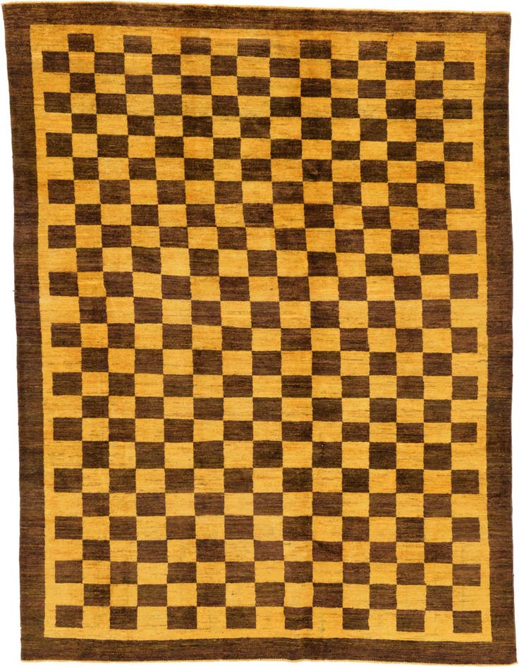 Detail image of 6' 4 x 9' 8 Hand Knotted Modern Ziegler Rug