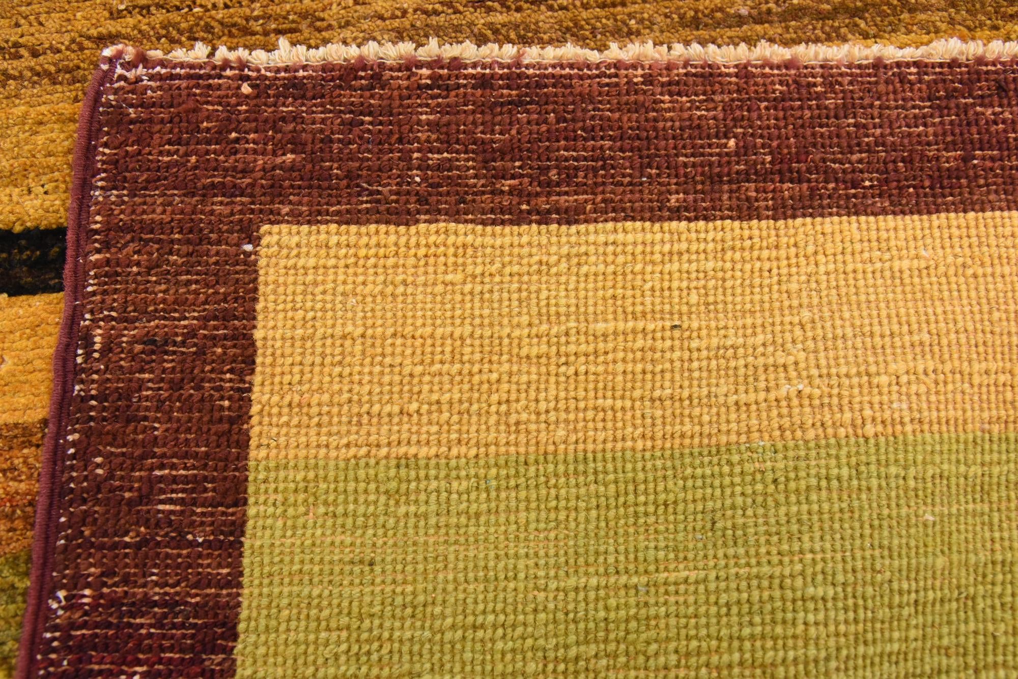 4' 4 x 6' Hand Knotted Modern Ziegler Rug
