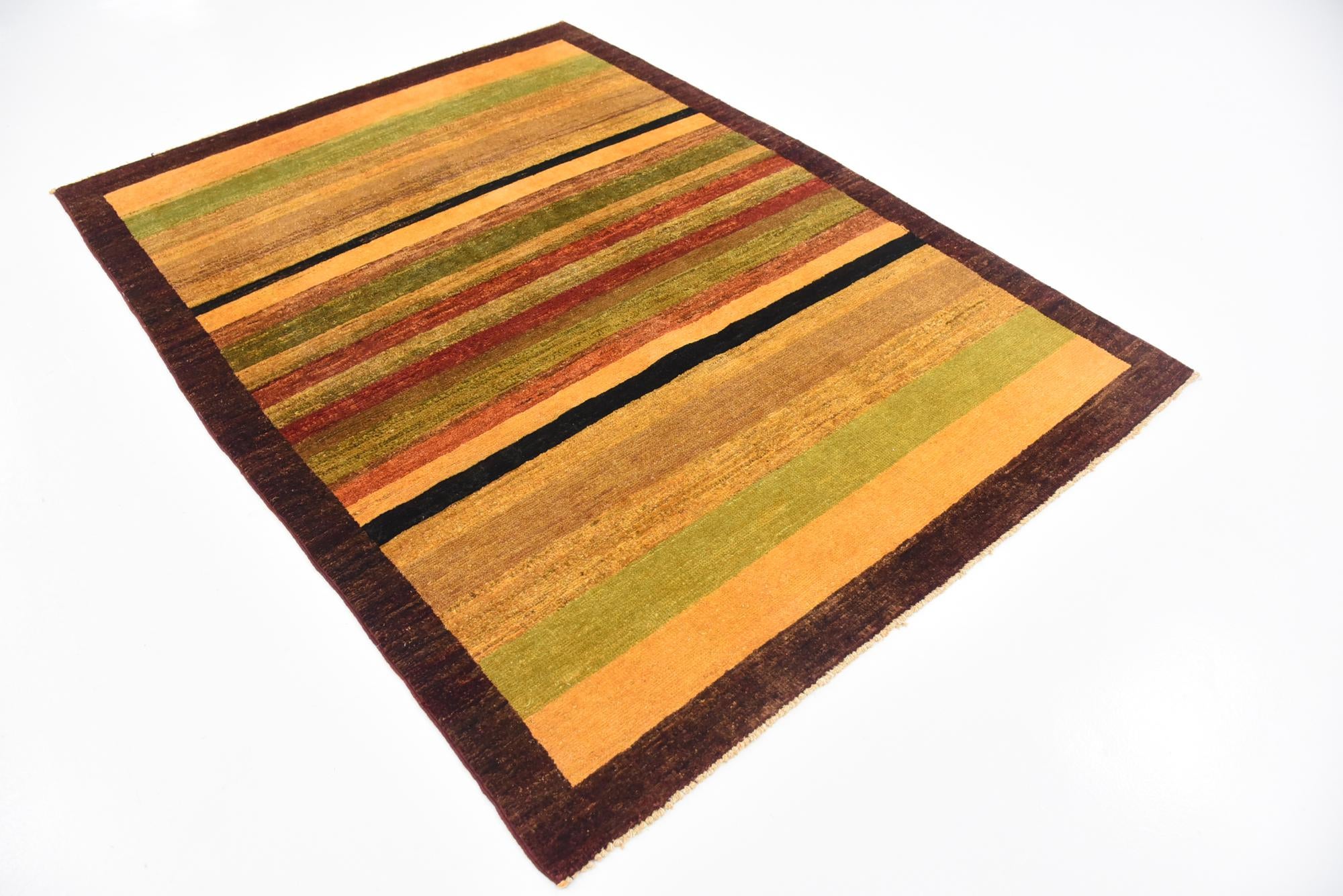 4' 4 x 6' Hand Knotted Modern Ziegler Rug