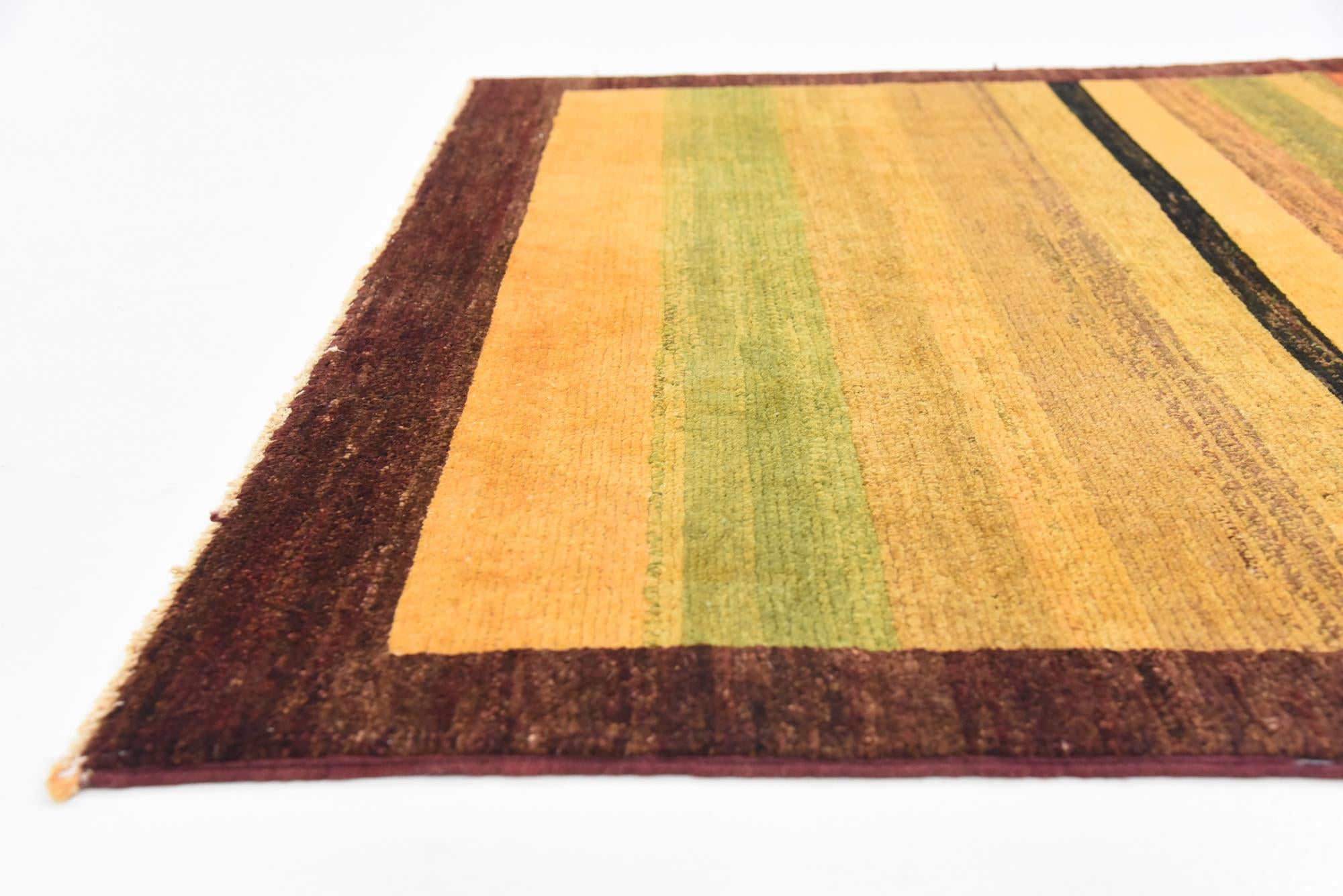 4' 4 x 6' Hand Knotted Modern Ziegler Rug
