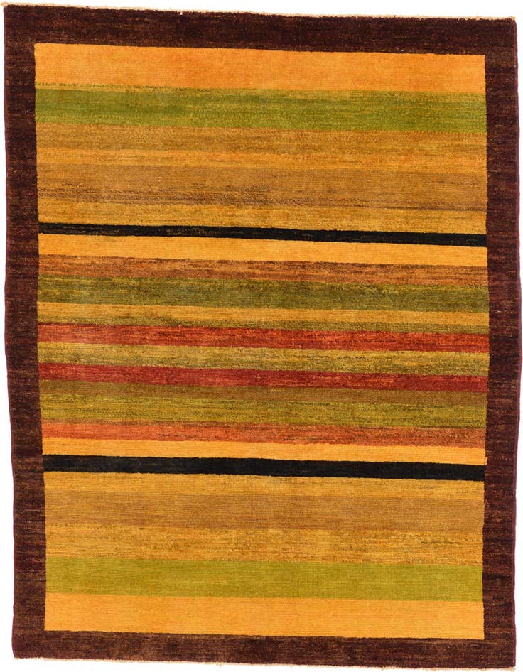 Detail image of 4' 4 x 6' Hand Knotted Modern Ziegler Rug